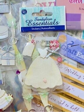 Wedding Scrapbook Kit with Stickers